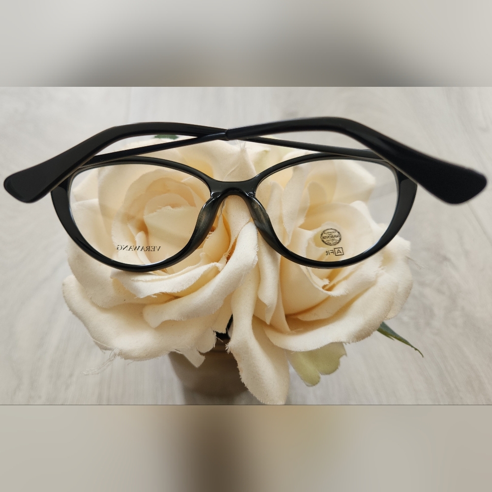 Vera Wang VA19 Black Cat Eye Glasses - Picture 4 of 7